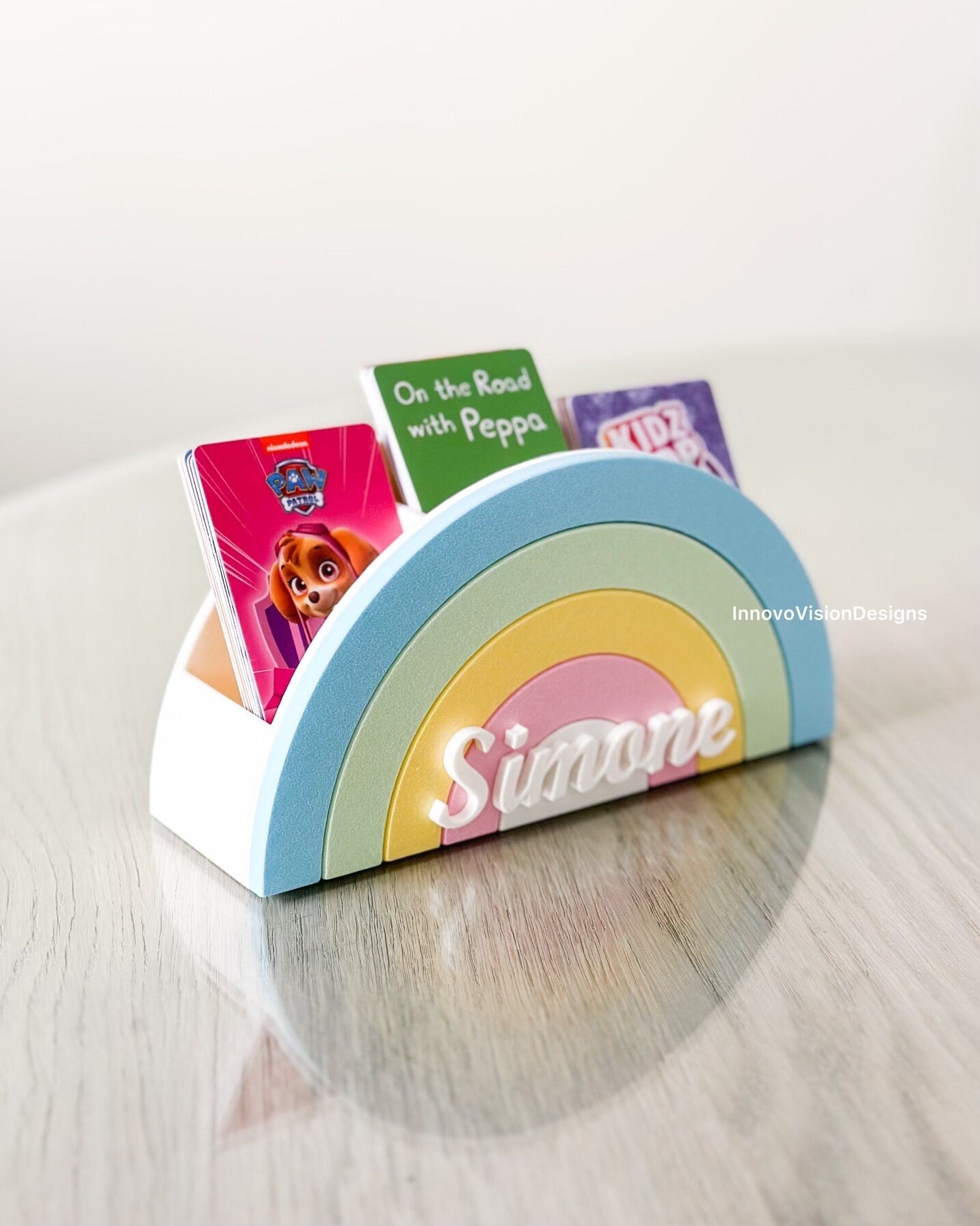 Yoto Rainbow Card Holder - Holds 120 cards - Personalization available!