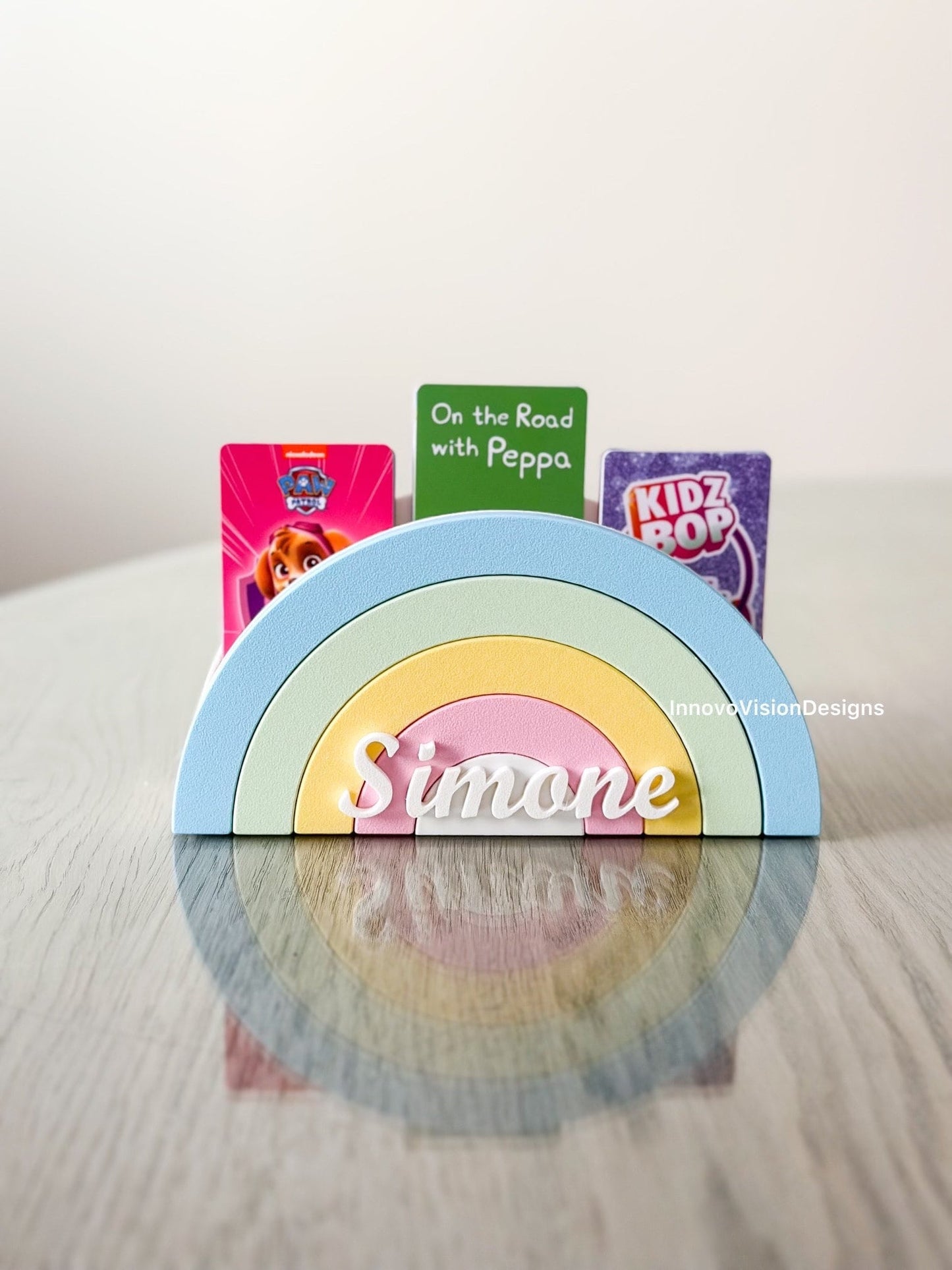 Yoto Rainbow Card Holder - Holds 120 cards - Personalization available!