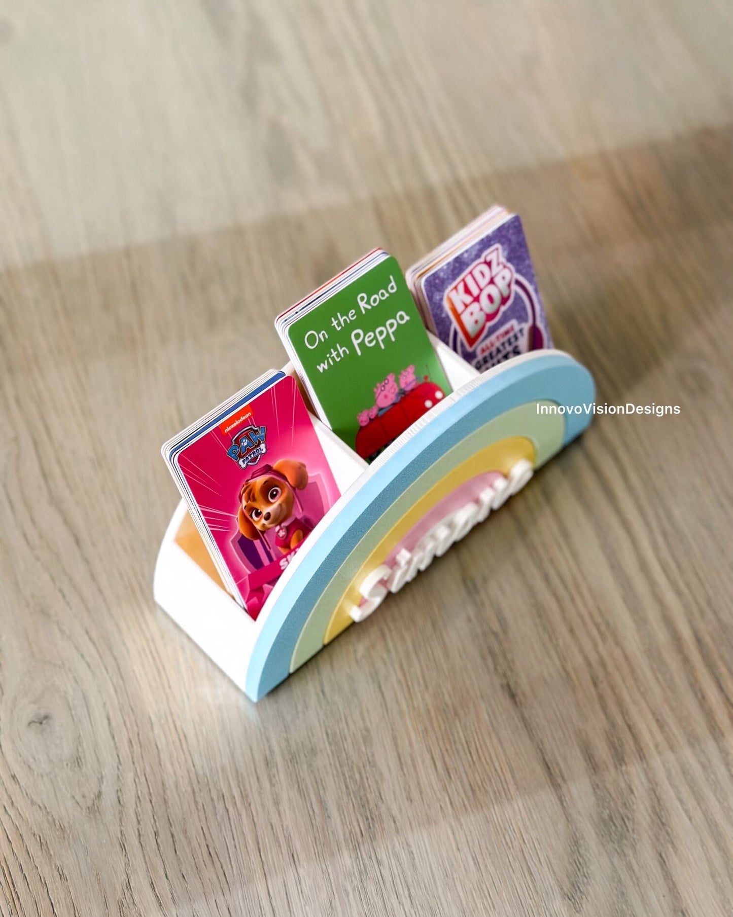 Yoto Rainbow Card Holder - Holds 120 cards - Personalization available!