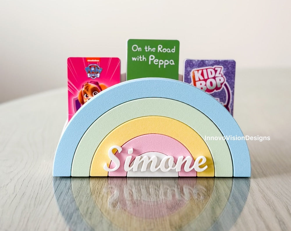 Yoto Rainbow Card Holder - Holds 120 cards - Personalization available!