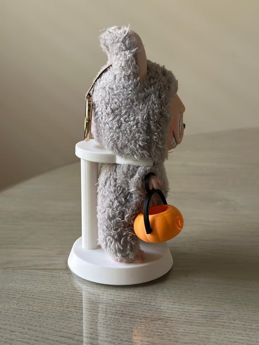 Labubu Face Trick or Treat Bucket | 3D Printed Pumpkin Basket | Accessories for Labubu Doll Keychain I Halloween accessories