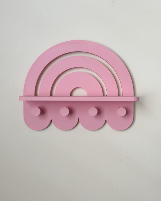 Labubu Display Wall Shelf and Peg Rack